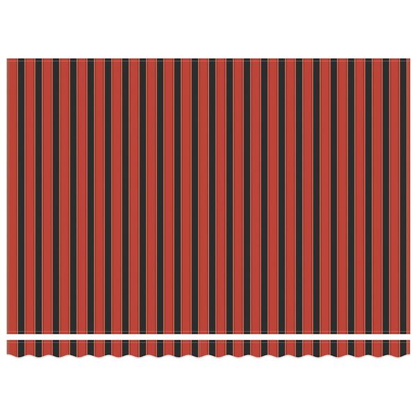 vidaXL Auvent r&eacute;tractable orange et marron 4,5x3 m tissu et aluminium