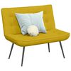 vidaXL Banc jaune 110x74x84 cm velours
