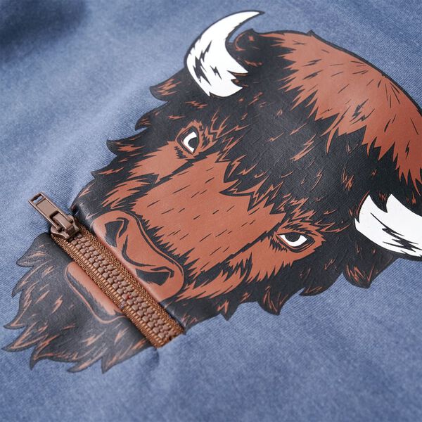 Sweat &agrave; capuche pour enfants bleu m&eacute;lange 104