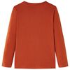 T-shirt enfants &agrave; manches longues rouille clair 128