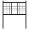 vidaXL T&ecirc;te de lit de remplacement m&eacute;tal blanc 75 cm