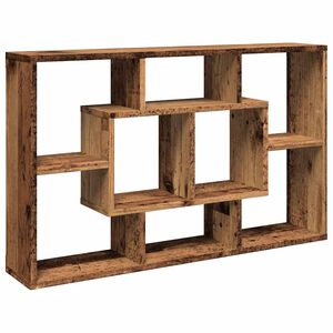 vidaXL &Eacute;tag&egrave;re murale vieux bois 85x16x52,5 cm bois d'ing&eacute;nierie