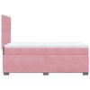 vidaXL Sommier &agrave; lattes de lit avec matelas Rose 90x200 cm Velours