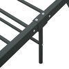 vidaXL Cadre de lit sans matelas gris m&eacute;tal 100x200 cm