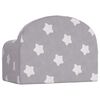 vidaXL Canap&eacute;-lit pour enfants Gris clair avec &eacute;toiles Peluche douce