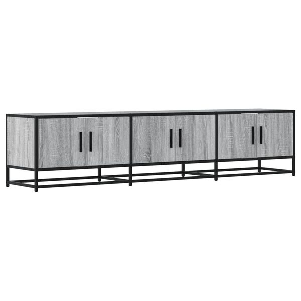 vidaXL Meuble TV sonoma gris 180x35x41 cm bois d'ing&eacute;nierie