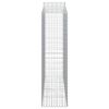 vidaXL Paniers &agrave; gabions arqu&eacute;s 20 pcs 200x50x180/200 cm Fer galvanis&eacute;