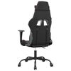 vidaXL Chaise de jeu de massage Noir et rouge bordeaux Similicuir