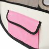 vidaXL Parc pliable pour chien avec sac de transport Rose 125x125x61cm