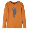 T-shirt enfants &agrave; manches longues ocre fonc&eacute; 92