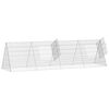 vidaXL Cage pour lapins Argent 650 x 55 x 55 cm Acier galvanis&eacute;