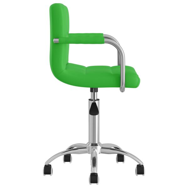 vidaXL Chaises pivotantes &agrave; manger lot de 4 vert similicuir