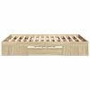 vidaXL Cadre de lit sans matelas ch&ecirc;ne sonoma 140x190 cm
