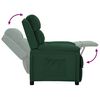 vidaXL Fauteuil inclinable Vert foncé Tissu