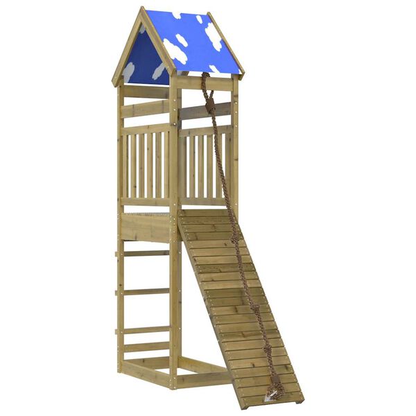 vidaXL Aire de jeux d'ext&eacute;rieur bois de pin impr&eacute;gn&eacute;