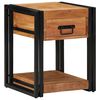 vidaXL Cabinet de chevet Marron 40 x 40 x 50 cm Bois d'acacia massif