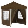 vidaXL Tente de f&ecirc;te pop-up 195 x 195 x 245 cm Taupe Tissu Oxford