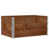 vidaXL Jardini&egrave;re marron 120x80 cm bois massif de pin