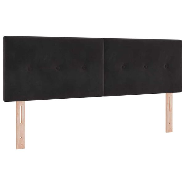 vidaXL T&ecirc;te de lit avec t&ecirc;te de lit Noir 160 cm Cuir synth&eacute;tique
