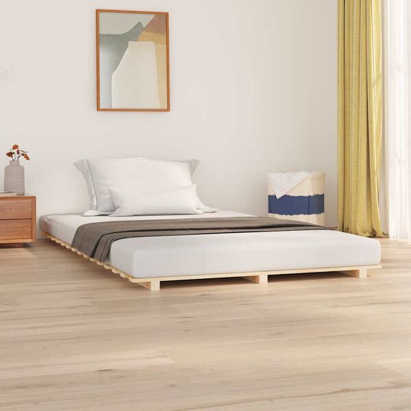 vidaXL Cadre de lit sans matelas 150x200 cm bois de pin massif