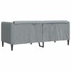 vidaXL Canap&eacute; &agrave; 2 places gris clair tissu