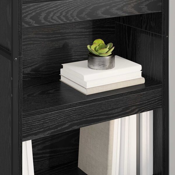 vidaXL Biblioth&egrave;que 2 pcs Ch&ecirc;ne noir 80 x 30 x 155 cm