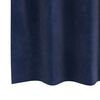 vidaXL Rideaux occultants 2 pcs Bleu foncé 140 x 175 cm Velours