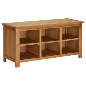 vidaXL &Eacute;tag&egrave;re &agrave; chaussures 90x37x45 cm Bois de ch&ecirc;ne solide