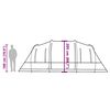 vidaXL Tente familiale tunnel 6 personnes marron imperm&eacute;able