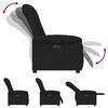 vidaXL Fauteuil inclinable &eacute;lectrique Noir Tissu