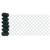 vidaXL Cl&ocirc;ture avec poteau Vert 0,6 x 25 m Acier et PVC