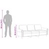 vidaXL Canap&eacute; &agrave; 3 places Bleu 180 cm Velours