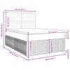 vidaXL Sommier &agrave; lattes de lit avec matelas Cr&egrave;me 140x190 cm Tissu