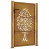 vidaXL Portail de jardin 100x125 cm en acier Corten avec motif arbre