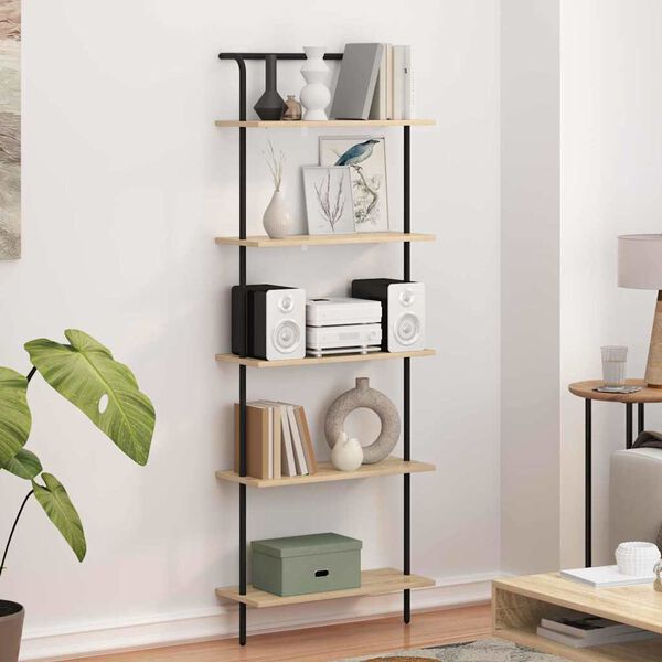 vidaXL &Eacute;tag&egrave;re Ch&ecirc;ne Sonoma 60 x 24 x 168 cm Bois d'ing&eacute;nierie
