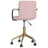 vidaXL Chaise pivotante de salle &agrave; manger Rose Velours