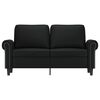 vidaXL Canap&eacute; &agrave; 2 places Noir 120 cm Similicuir