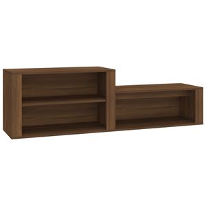 vidaXL Armoire &agrave; chaussures Ch&ecirc;ne marron 150x35x45cm Bois d'ing&eacute;nierie