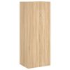 vidaXL Unit&eacute;s murales TV 5 pcs ch&ecirc;ne sonoma bois d'ing&eacute;nierie
