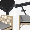 vidaXL Ensemble de salle &agrave; manger pour jardin 9 pcs Beige polyrotin