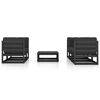 vidaXL Salon de jardin 6 pcs avec coussins Bois de pin massif