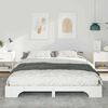 vidaXL Cadre de lit Blanc 160 x 220 cm Pin massif