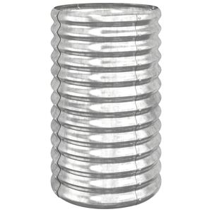 vidaXL Jardini&egrave;re de jardin Acier galvanis&eacute; 40x40x68 cm Argent&eacute;