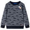 vidaXL Sweatshirt pour enfants m&eacute;lange bleu marine 128
