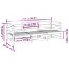 vidaXL Salon de jardin 3 pcs bois de pin impr&eacute;gn&eacute;