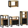 vidaXL Ensemble de mobilier de salle de bain avec tiroir 4 pcs
