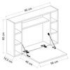 Homemania Bureau pliable mural Omega 90x19,5x60 cm Blanc