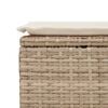 vidaXL Salon de jardin avec coussins 2 pcs beige résine tressée acacia