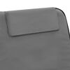 vidaXL Tapis de plage pliables 2 pcs Acier et tissu Gris