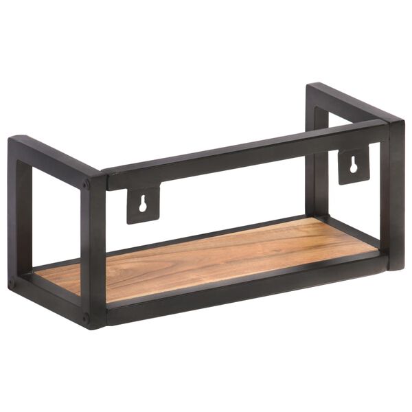 vidaXL &Eacute;tag&egrave;res murales 2 pcs 40 cm Bois d'acacia massif